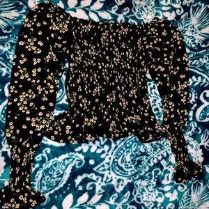 Black Off The Shoulder Blouse